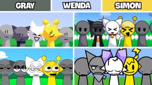 Incredibox - Sprunki но ТРИО (ГРЕЙ, ВЕНДА, САЙМОН) во ВСЕХ разных модах | Incredibox Sprunki