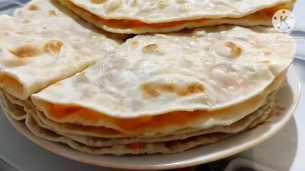 Кыстыбый по-татарски классический рецепт, Лепешки с начинкой