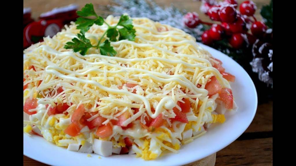 Салат Крабовая слойка смотреть онлайн