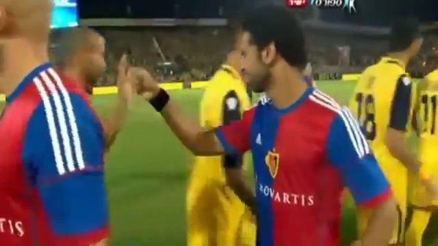 Mohamed salah try to trick shake hand with Maccabi Tel Aviv players in israel 2013 смотреть онлайн