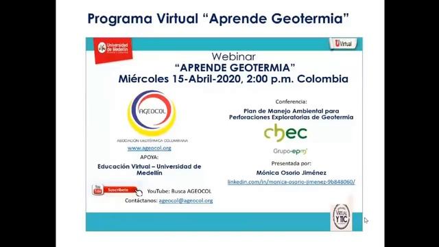 El rol de AGEOCOL en la geotermia en Colombia смотреть онлайн