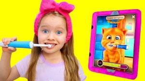 Милана проводит 24 часа с котом Джинджер