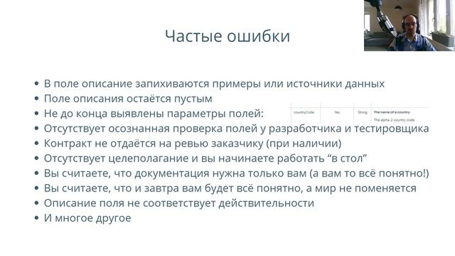Описание контракта API. Часть 4: описание полей смотреть онлайн