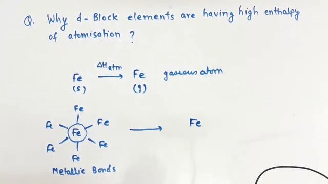 Q. Why d block elements are having high enthalpy of atomisation? смотреть онлайн