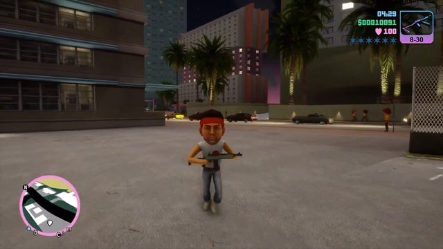 Grand Theft Auto Trilogy - Big Head Cheat Code (Konami Code Easter Egg) смотреть онлайн