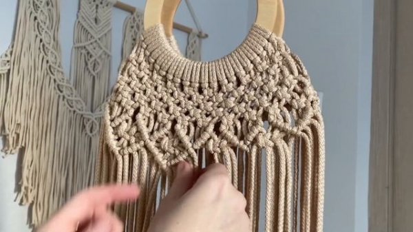 МК «Сумка в технике макраме»🌿#diy #макрамесумка