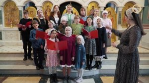 Песня "Вербное воскресение" в исполнении детского хора при храме Всех Крымских Святых