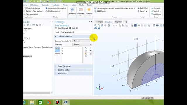Comsol Multiphysics 5.2 tutorial for beginners Scattering Cross Section and far field calculation смотреть онлайн