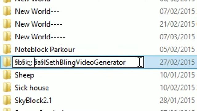 [1.8.1] How to get COLOUR WORLD NAMES in Minecraft! смотреть онлайн