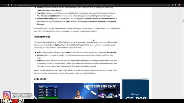 NBA 2K21 - WHICH IS THE BEST PHYSICAL PIE CHART FOR YOUR BUILD? SPEED , STRENGTH , OR VERTICAL смотреть онлайн
