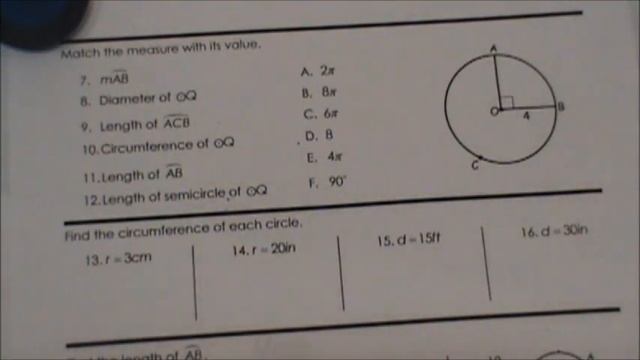 Circles Lesson 3 "Circumference and Arc Length" смотреть онлайн