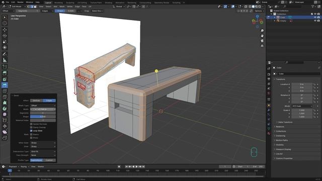 13 - Smooth Edge and Corner with Bevel Tool and Shortcuts in Blender смотреть онлайн