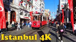 Istanbul, Turkey Walking tour [4K]. Yenikapı - Taksim.