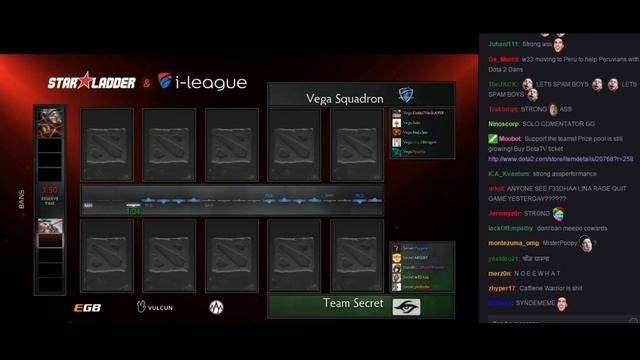 Secret vs. Vega Squadron - Bo3 Star Ladder 13 - Dota 2 смотреть онлайн