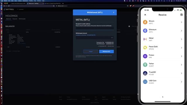 Moving Metal MTL Tokens from Bittrex to Proton Wallet for June 15th Airdrop w/333:1 Airdrop Payout смотреть онлайн