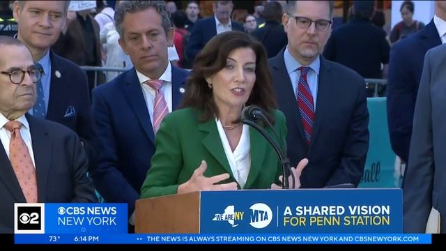 Gov. Hochul announces new plans for Penn Station redevelopment смотреть онлайн