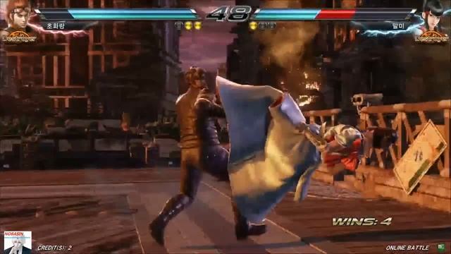 Tekken7 Hwoarang(Chohwoarang) vs Kazumi(Maro) 鉄拳7 철권7 korea online battle смотреть онлайн