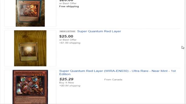 Yugioh Stock Market Alert Super Quantum Red Layer