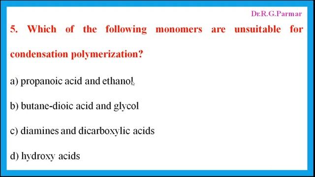 MCQ on Industrial Polymer for B.Sc. Sem-6 SE CH-605(A)| M.Sc. Sem-4 CHNN-702 смотреть онлайн
