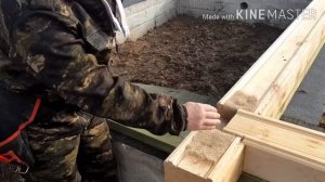 Сборка дома из бруса #2 Правильная раскладка венца .