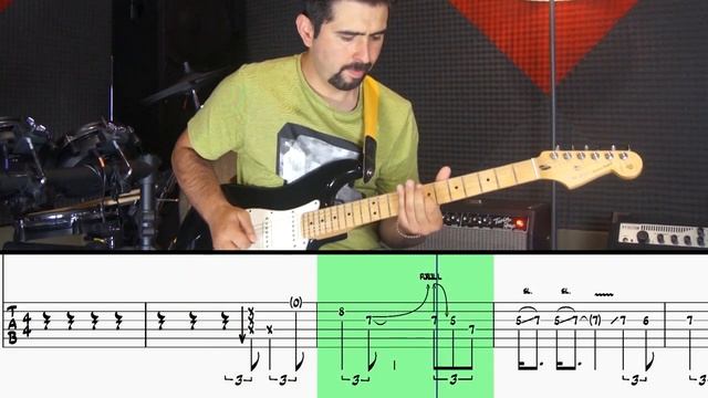 Heavy Blues Rock Riffs - Guitar Tabs Backing Tracks - (Gil Ramos) - How to Play смотреть онлайн