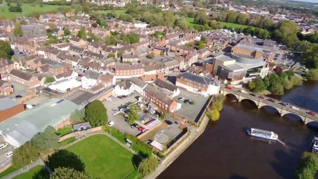 Potensic Atom SE GPS Drone.Shrewsbury Quarry Park & Town Centre..... смотреть онлайн