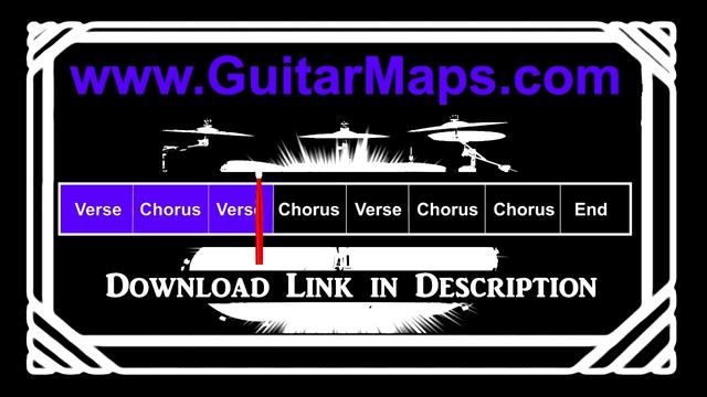 Tasty Funk Rock Drum Track 120 BPM, Instrumental Drum Beat for Bass Guitar 🥁 552