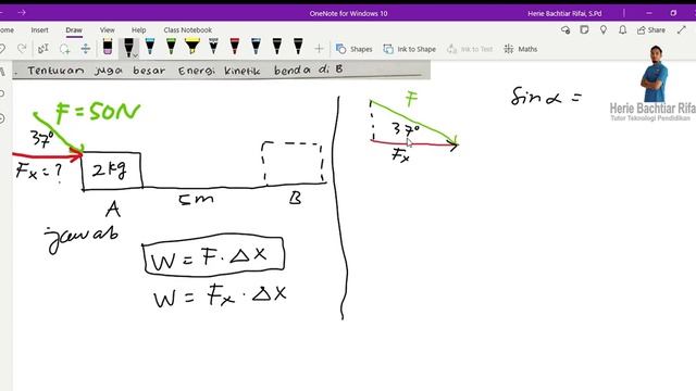 Pembahasan Soal Usaha dan Energi Kinetik Pada Bidang Licin смотреть онлайн