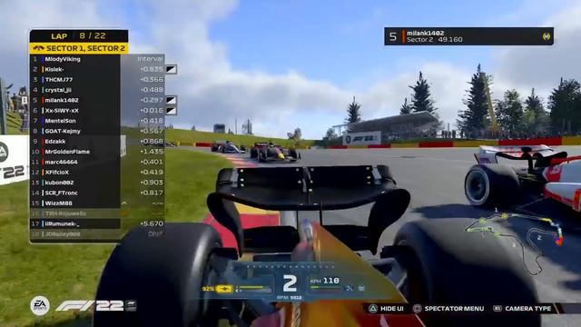 F1 22 - ERO PS F4 - S8 R10 - BELGIAN GP смотреть онлайн