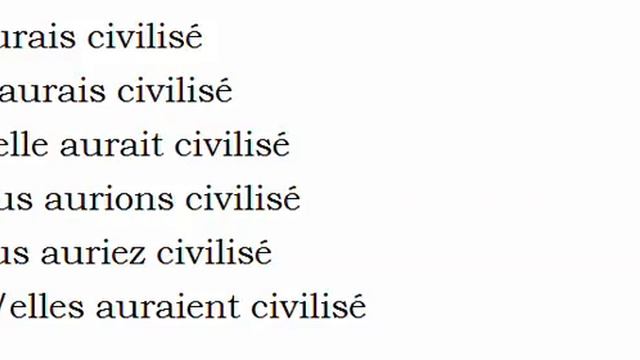 Изучение французского языка = Спряжение глаголов = Civiliser смотреть онлайн