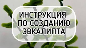 ЗЕЛЕНЬ: эвкалипт из синельной проволоки. ЦЕХ ЧУДЕС.