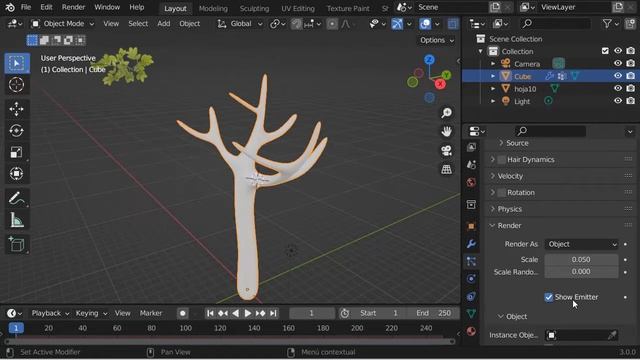Como crear un Arbol en 1 minuto - Lowpoly en Blender 3.0 смотреть онлайн