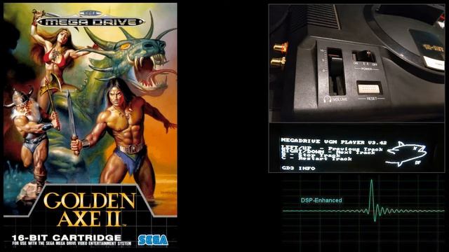 Sega Megadrive Soundtrack Golden Axe 2 Track 2 Ravaged Village Real Hardware DSP Enhanced смотреть онлайн