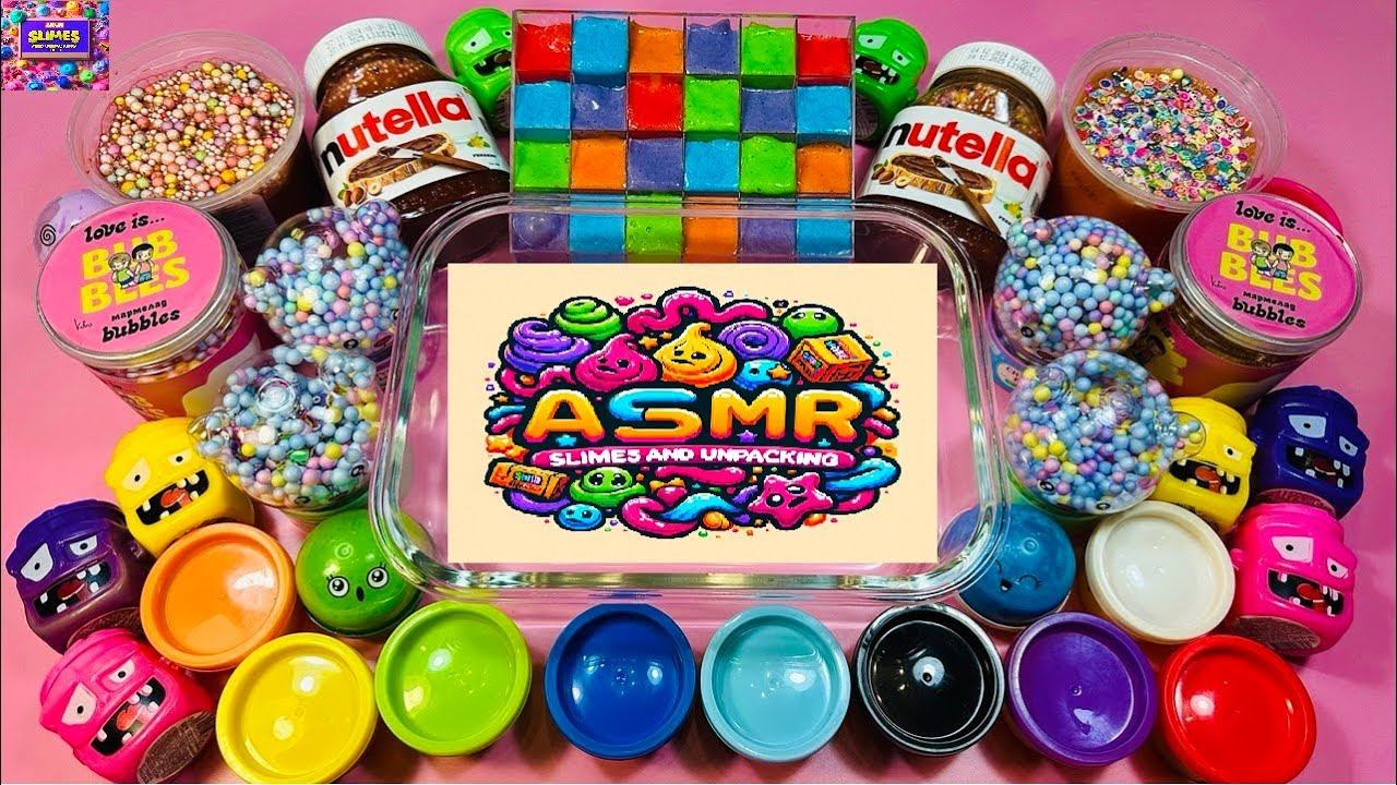 Mixing Store Bought Slime Into Clear Slime