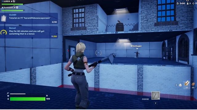 How to complete Duo Escape Room Fortnite LEVELS 6 Harami55 DuoEscapeRoom TUTORIAL смотреть онлайн