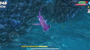 Игра в акулу рыба молот голод