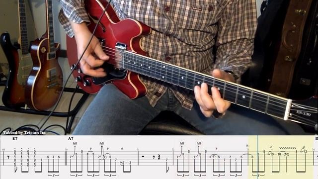Robben Ford - Cannonball Shuffle (cover tabbed_played by Tristan Ita) смотреть онлайн