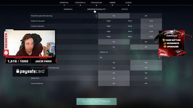 Kennys showing his Valorant settings смотреть онлайн