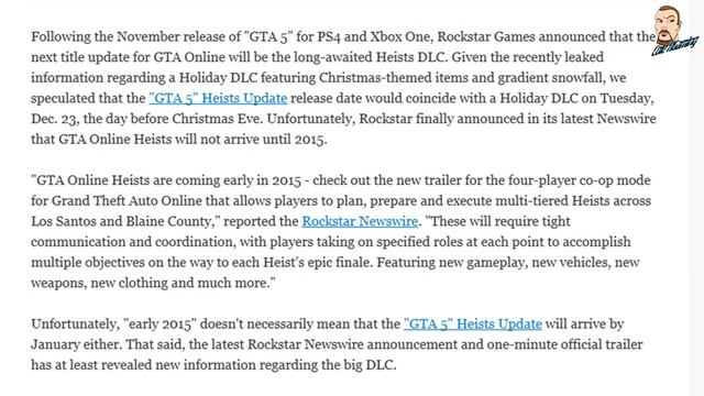 GTA V Heists DLC (27th January 2015?) смотреть онлайн