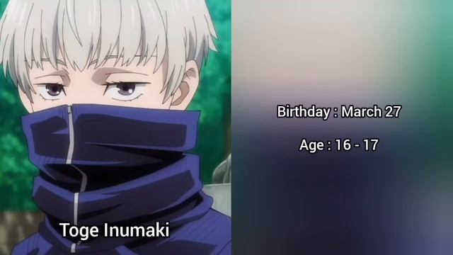 Jujutsu Kaisen Characters Profile смотреть онлайн