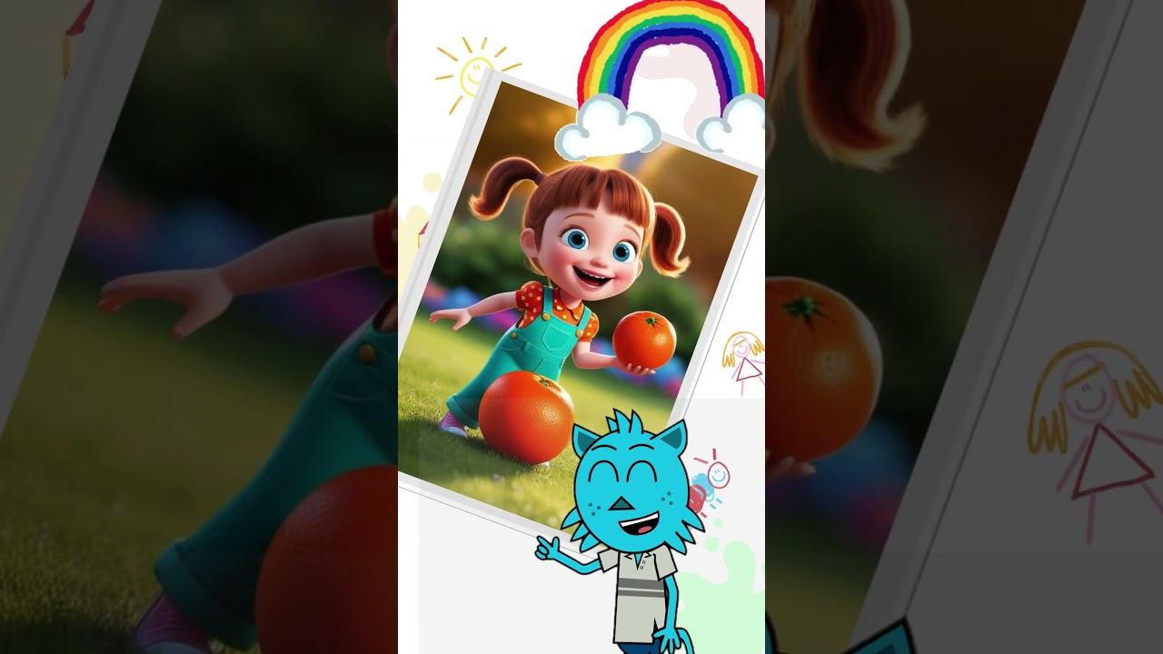 Учим цвета радуги с Мурзиком! Красный, оранжевый, жёлтый — песенка для детей 2–5 лет