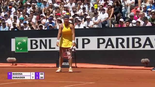 Paula Badosa vs. Diana Shnaider | 2024 Rome Round 3 | WTA Match Highlights смотреть онлайн