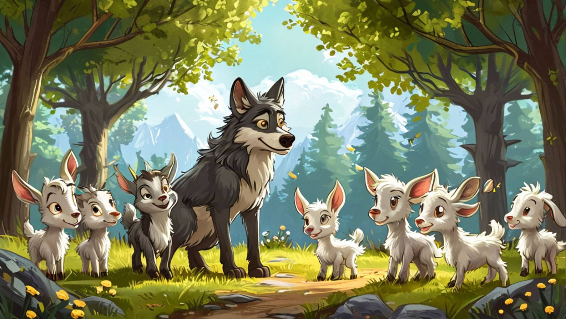 СКАЗКА ВОЛК И СЕМЕРО КОЗЛЯТ. БАБУШКИНА СКАЗКА. Я СКАЗКА. ДЕТСКАЯ СКАЗКА. РУССКАЯ НАРОДНАЯ СКАЗКА