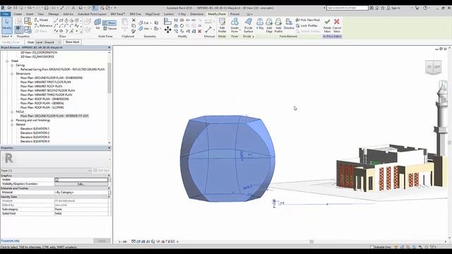 X Ray mode in Revit mass modeling смотреть онлайн