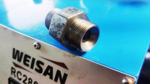 Изготовление стального штуцера масляной системы, на токарном станке RC280F660 с электронной гитарой