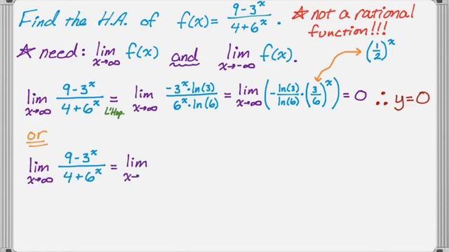 Tricky AP Calculus Horizontal Asymptote Problem смотреть онлайн