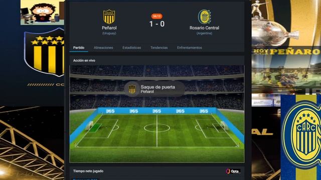 Libertadores PEÑAROL 2 ROSARIO CENTRAL 1 Mariscal Kesman + estadísticas HD HQ смотреть онлайн