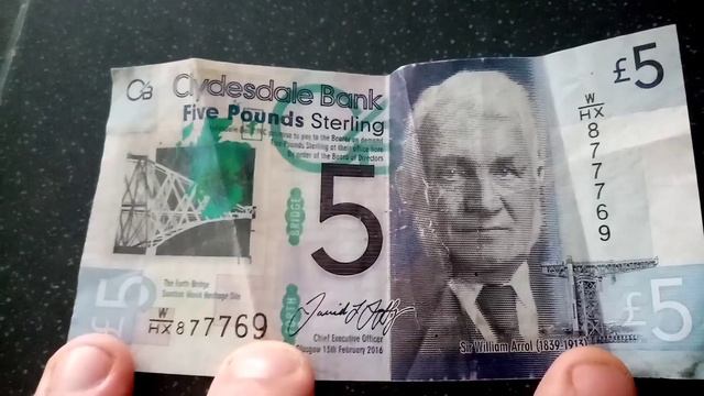 CLYDESDALE BANK £5 NOTE REVIEW - Are Scotish Banknotes Legal Tender? смотреть онлайн