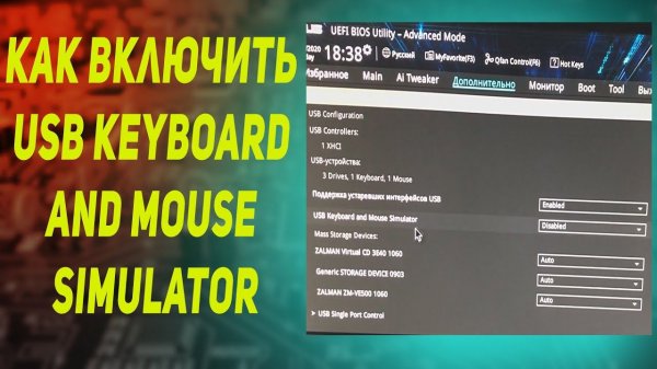 При установки windows не работает мышка и клавиатура,как включить  usb keyboard  and mouse ASUSh110m
