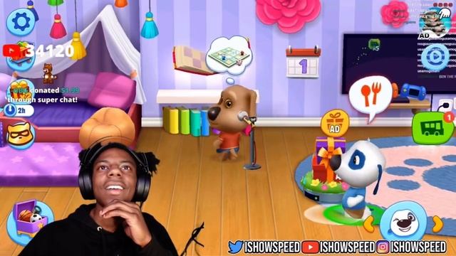 IShowSpeed Plays My Talking Tom Friends